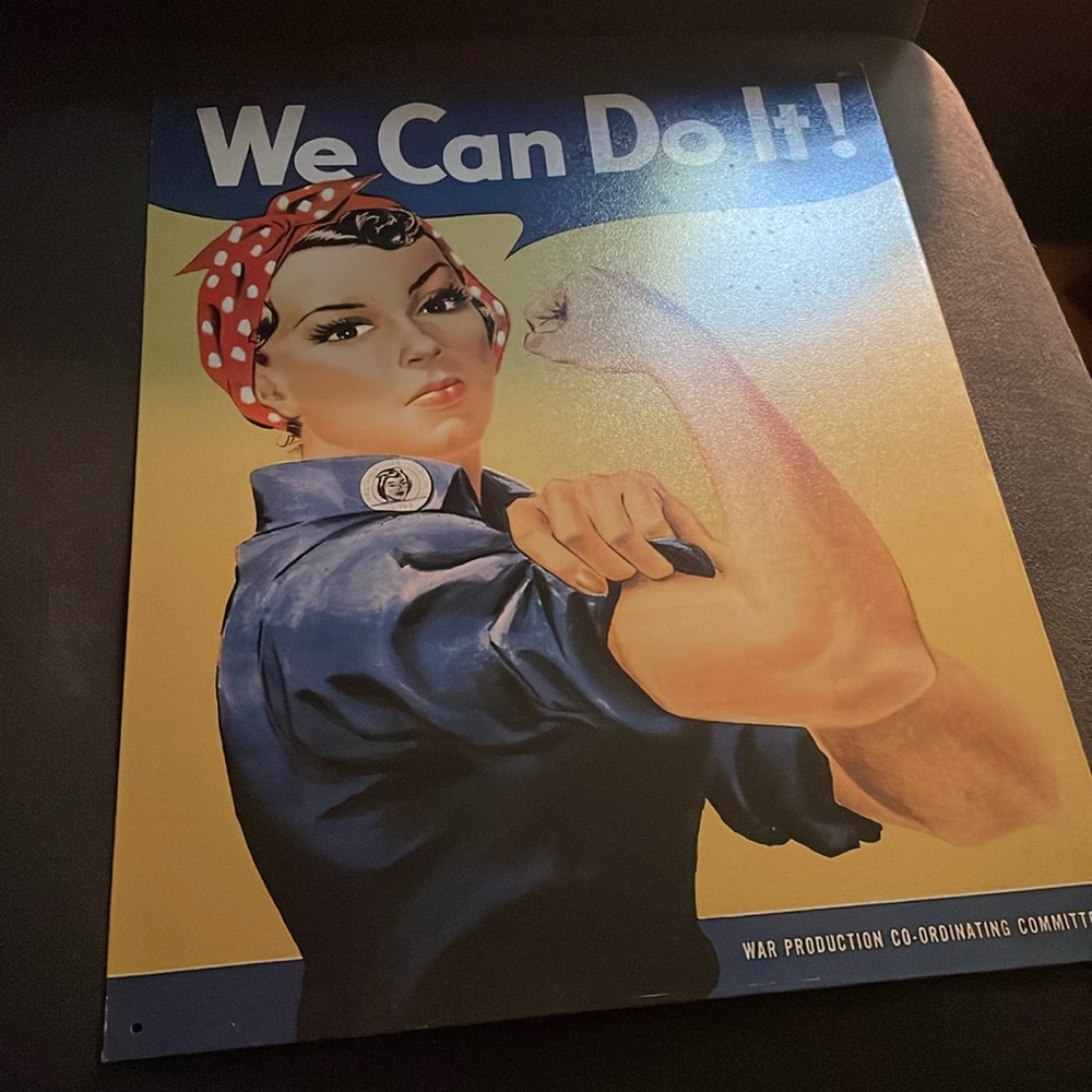 We Can Do It! Metal sign